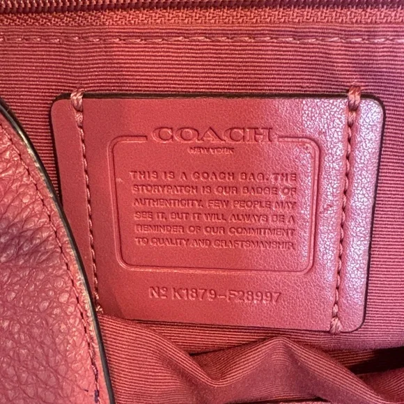Coach Bag Purse Handbag Leather Large Lexy Pink Pebbled Shoulder Bag Pocketbook - Picture 17 of 17